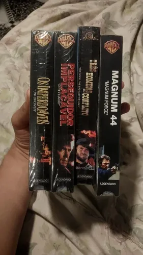 4 Filmes VHS [lacrados] de Clint Eastwood (Dirty Harry)