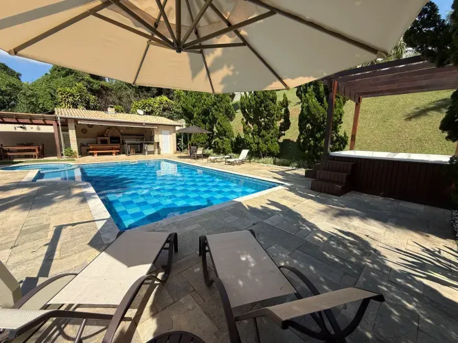 Casa para locação temporada no condomínio Porta do sol com Piscina aquecida - Resort priva
