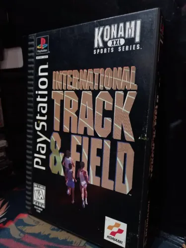 JOGO INTERNATIONAL TRACK AND FIELD LONGBOX PS1 COMPLETO ORIGINAL