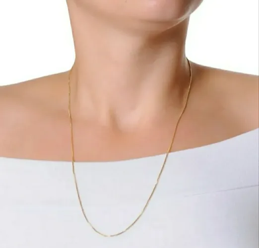 Corrente Banhada A Ouro 18K 60cm