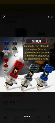 led pra moto semi novas não troco.