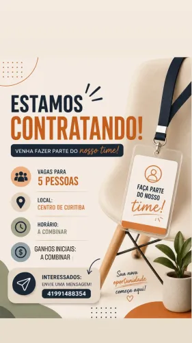 NECESSITO DE 3 PESSOAS PARA ESSA SEMANA