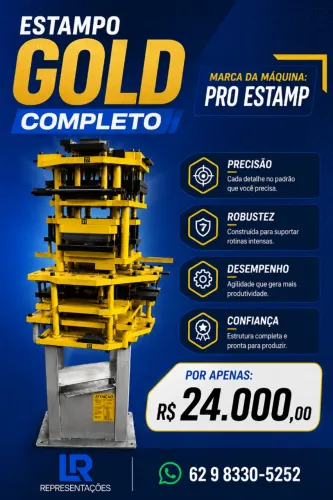 ESTAMPO GOLD COMPLETO PRO ESTAMP