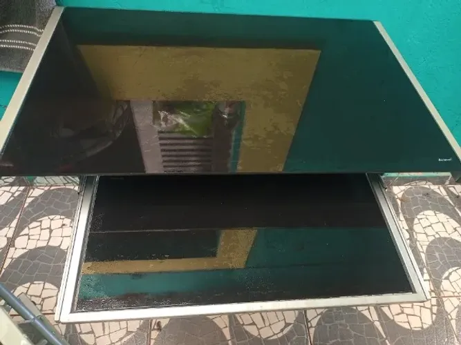 2 MESA VIDRO