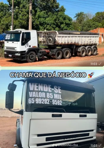 Iveco Eurotech 370 6x2 ano 04/05 + Caçamba Noma 3 eixo ano 2010