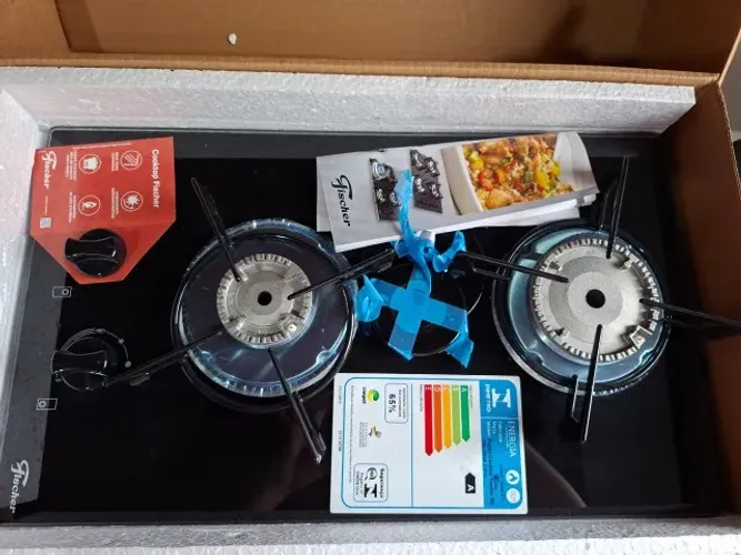 Cooktop Fischer Mesa de Vidro 2Q - Gás