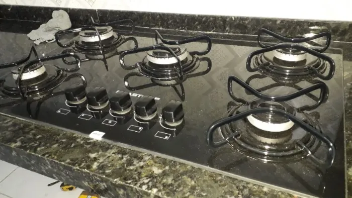 instalação de fogão cooktop 9. *