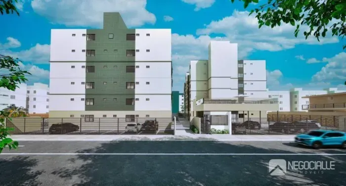 Apartamento com 2 dormitórios à venda, 51 m² por R$ 345.614,60 - Portal do Sol - João Pess