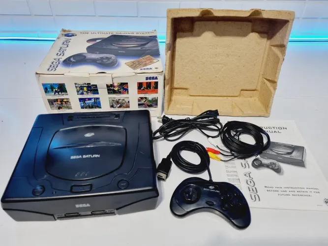 SEGA SATURN PRETO AMERICANO