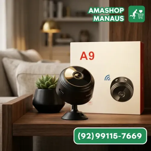 Mini Câmera Wifi A9 Magnética Recarregável