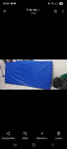 Colchonete solteiro e puff pera