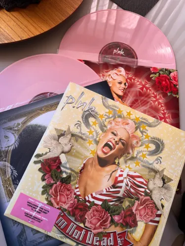 Disco de Vinil P!nk I?m not Dead. Discos rosas