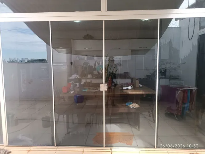 Porta de vidro blindex 3,4m largura