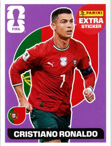 Cristiano Ronaldo: figurinha Legends Bordô Original