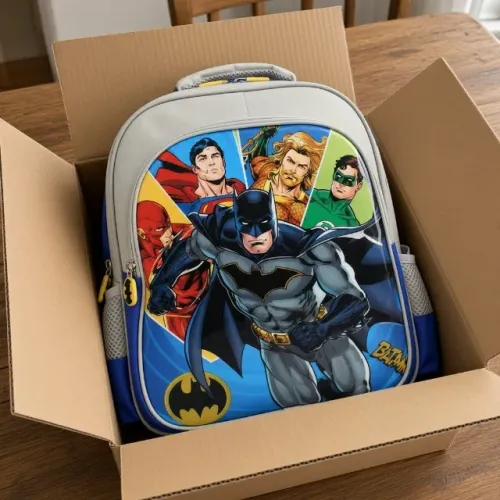 Mochila Infantil Batman e Amigos Nova