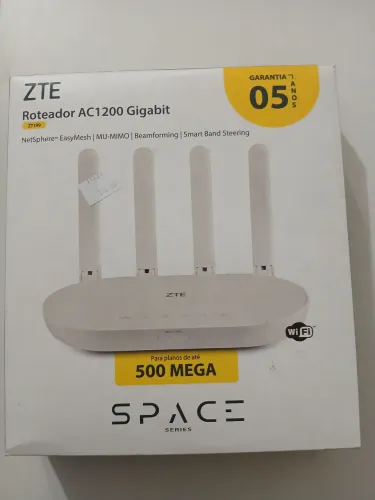 Roteador ZTE AC1200 Gigabit Wi-Fi - 4 Antenas Space Series