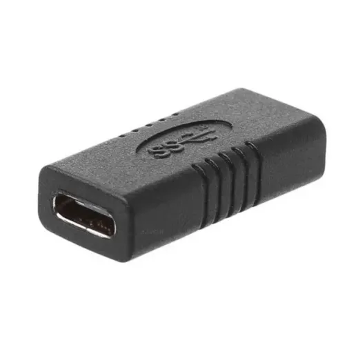 adaptador com conector tipo c emenda união cabo tomada extensão
