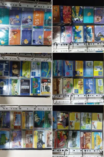 Coleção de Cartões Telefônicos + Álbum - 241 Cartões