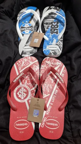 Chinelos havaianas oficias de times