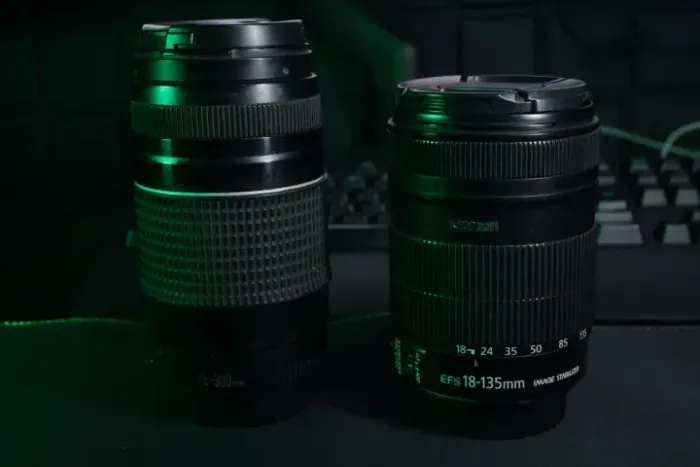 kit lente Canon EF-S 18-135mm lente EF 75-300mm canon
