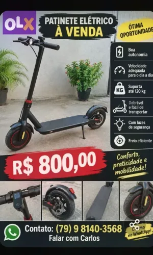Patinete elétrico dewen semi novo aceita se proposta 