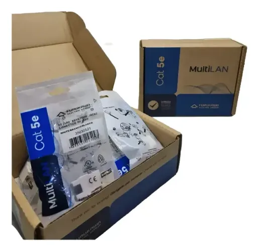 Conector Keystone Cat5e Multilan Fêmea Furukawa Rj45