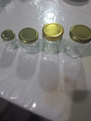 Potes de vidro tamanhos variados