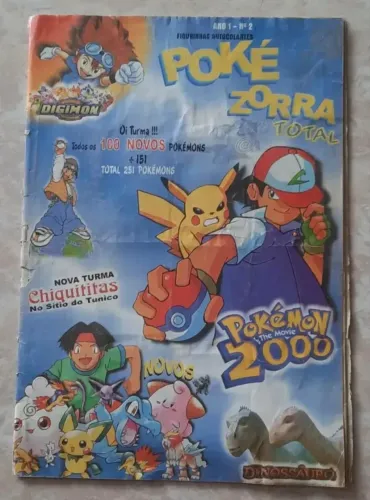 ÁIbum Prêmios Poké Zorra Total Piratinha Pokémon Muito Raro<br>Raro (Usado)