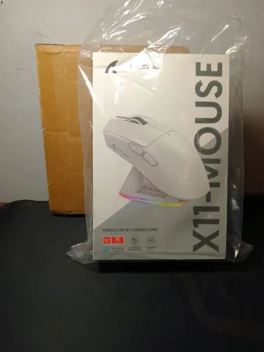 Mouse gamer Sem fio Attack Shark X11 Pixart PAW3311 com três modos -AULA.