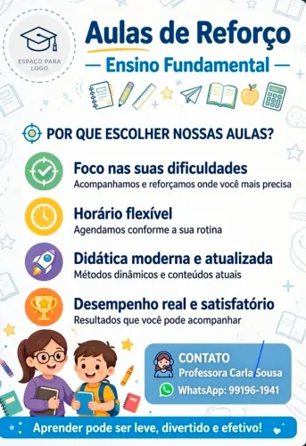AULAS DE REFORÇO