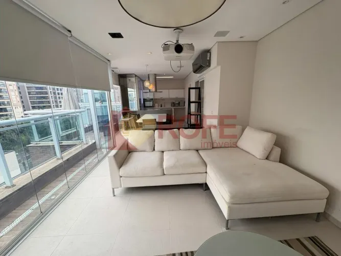 Apartamento duplex para locação na Vila Nova Conceição, com 125m² com 2suítes e 2 vagas