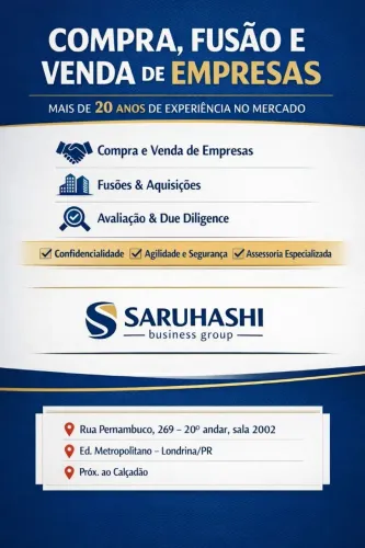 COMPRA, FUSÃO, VENDAS DE EMPRESAS 