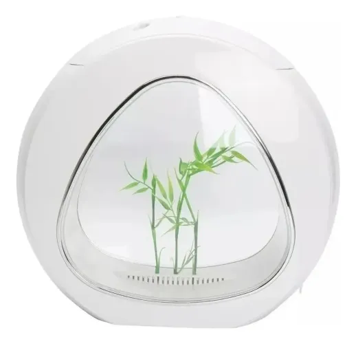 Aquário SunSun YA-02 6L / Nunca usado / Completo com filtro, bomba, LED e decorações
