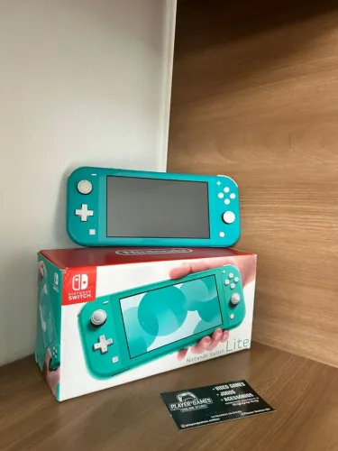 Nintendo Switch Lite Completo! (Aceito Cartão)