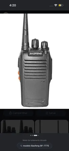 Rádio Walker unidade modelo Baofeng BF-777S
