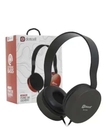 Fone De Ouvido Com Fio Extremebass Dotcell Dc-f370 Cor Preto