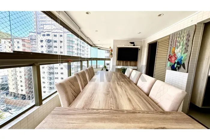 Apartamento Alto Padrão para Locação no Canto do Forte | 193m² | 3 Suítes | Terraço Gourme
