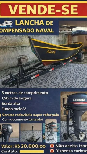 Lancha de compensado naval