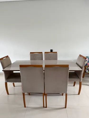 Mesa de jantar 6 cadeiras Sul Móveis
