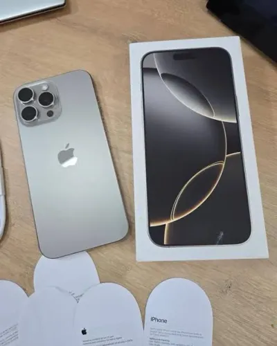 iPhone 16 Pro Max 256GB Desert Bateria 97% C/Caixa Peças Genuínas Loja Fisica 