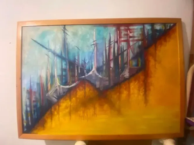 Quadro Moldura Tema Abstrato