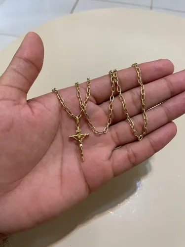Corrente Cadeado em Ouro 18k