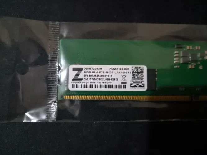 Memória DDR5 de PC 16Gb DDR5 5600Mhz (1 Unidade)