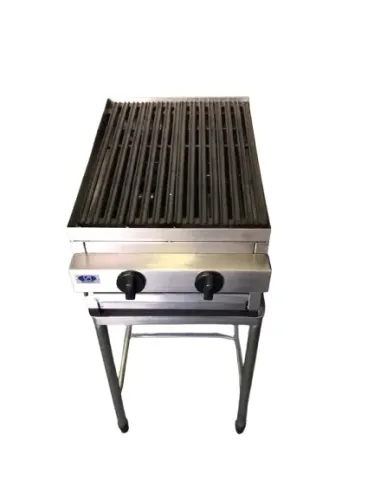 Grill Industrial Marca Baeta c/ 02 Queimadores e Cavalete de Apoio 42x55x96cm
