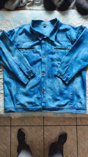 OPORTUNIDADE - Jaqueta Jeans Premium Plus Size EXG Tradicional Masculina com 4 Bolsos