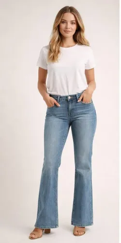 Calça Jeans Calvin Klein Flare Original Azul Claro Tam 42