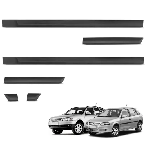 Friso lateral Vw Gol G2 G3 G4 2p 5x3853515 Preto