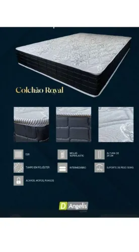 Cama casal em 10 X $170.00 cartão crédito garantia nova