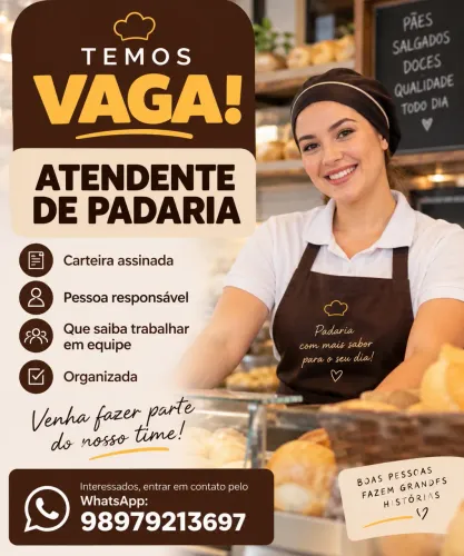 Vaga de atendente