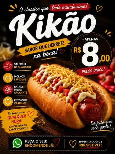 Temos Kikão e pudim
